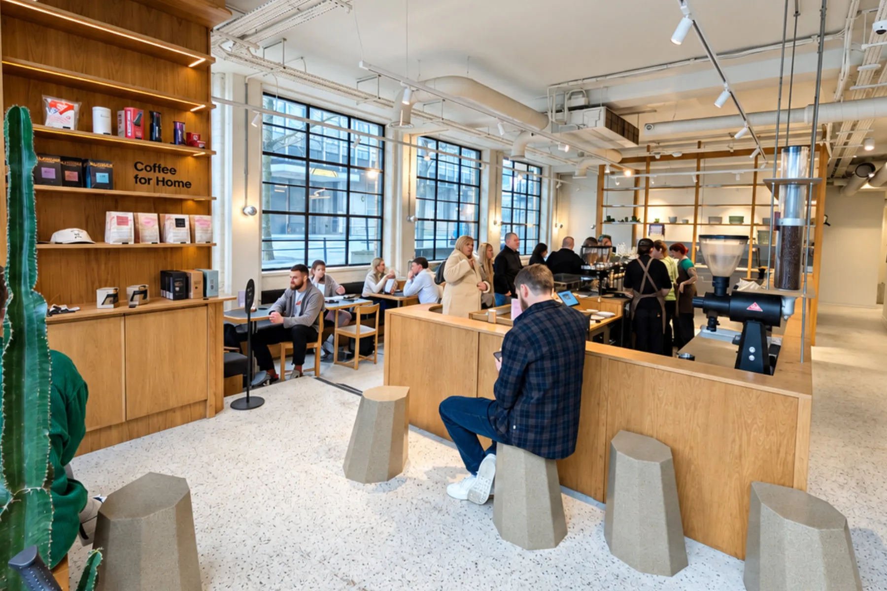 Interior-Allpress-Coffee-Roasters-Manchester Inside Allpress Coffee Roasters